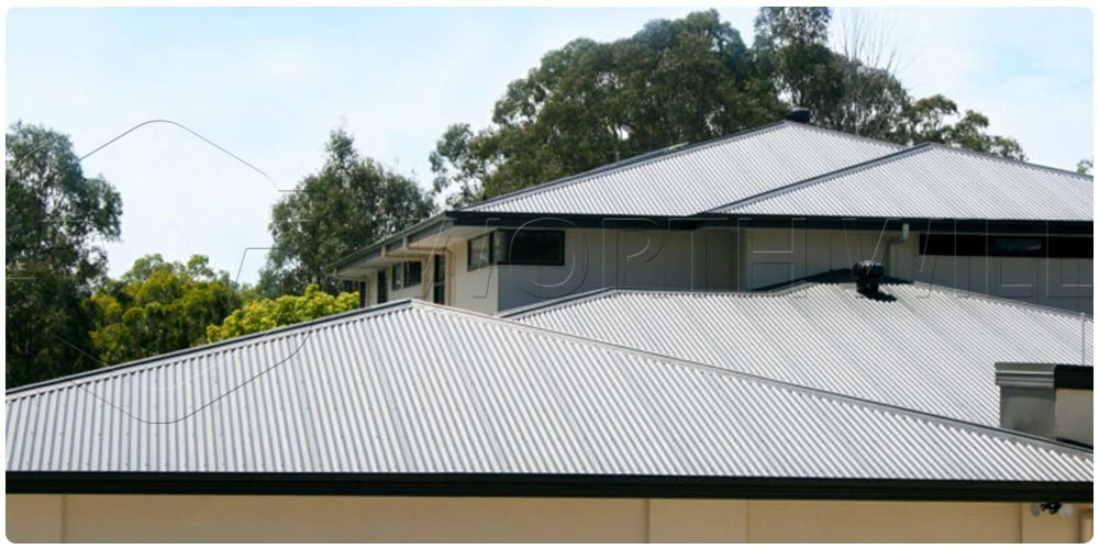 16 Foot Corrugated Metal Roofing Types of Aluminum Material